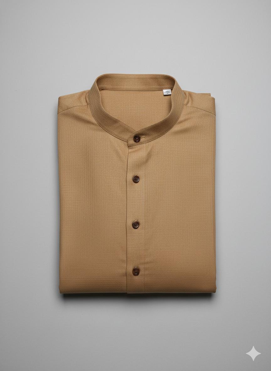 Exclusive Premium Sand Plain Men’s Kurta | Ethnic Wear