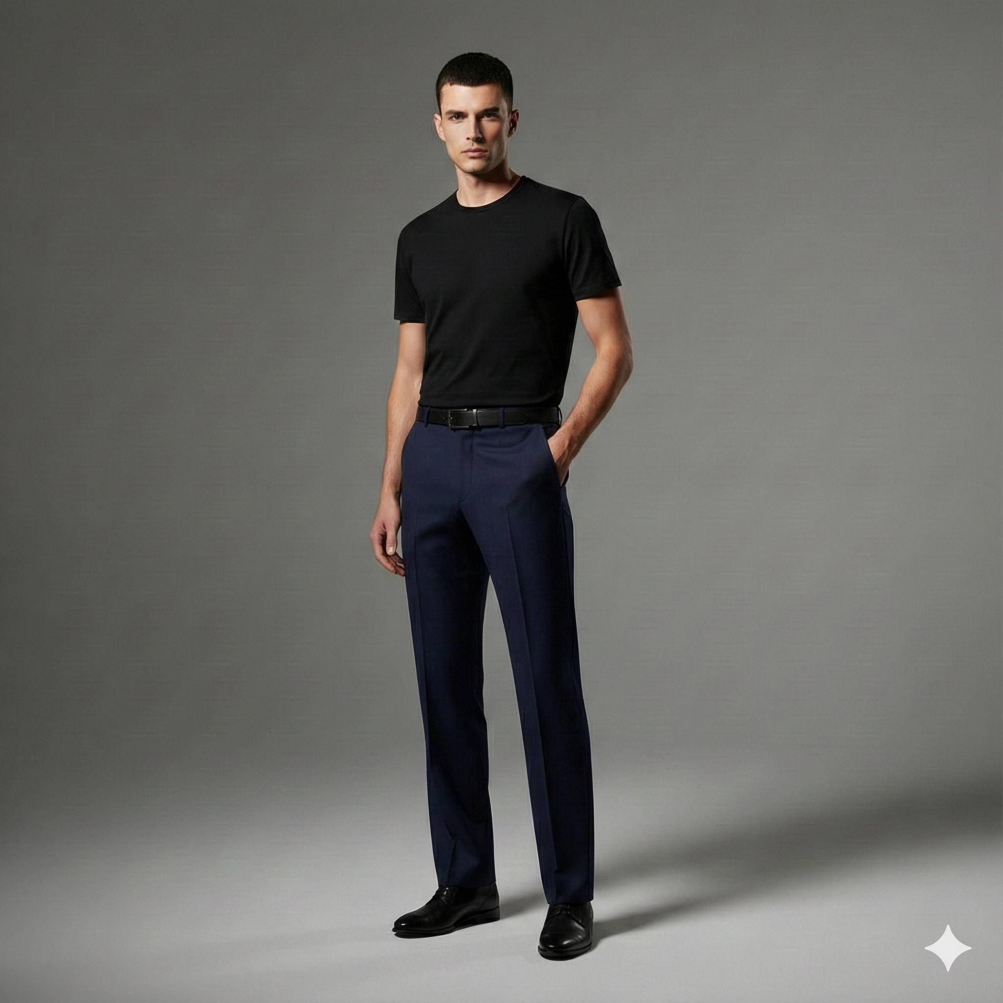 Blue Dress Pants for Men | Formal Trousers | Tailored Premium Fit