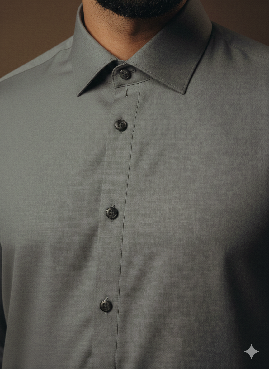 Exclusive Premium Dark Grey Men’s Shalwar Kameez | Shirt Collar FM(SS)