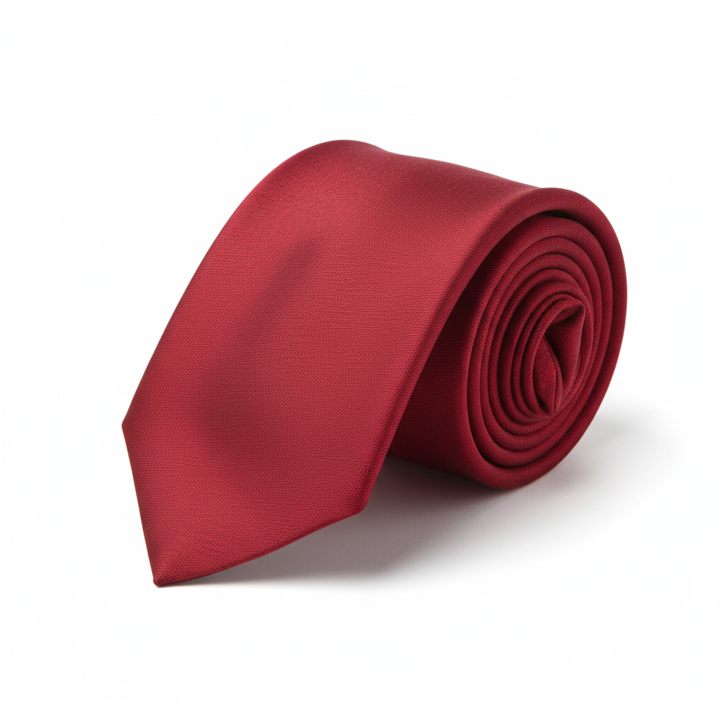 Plain Red Tie – Classic Men’s Formal & Business Tie