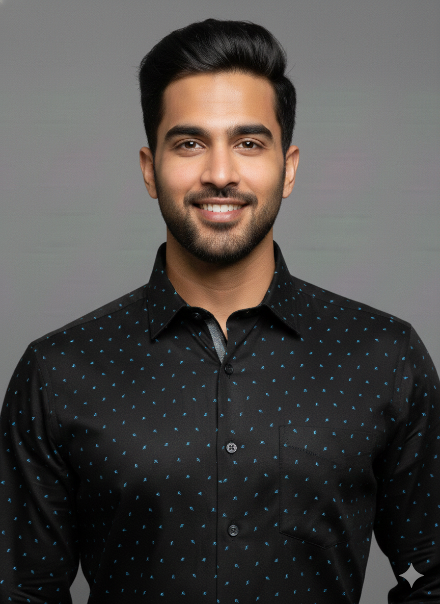 Premium President Printed Shirt PP07 Black | Men's Shirt