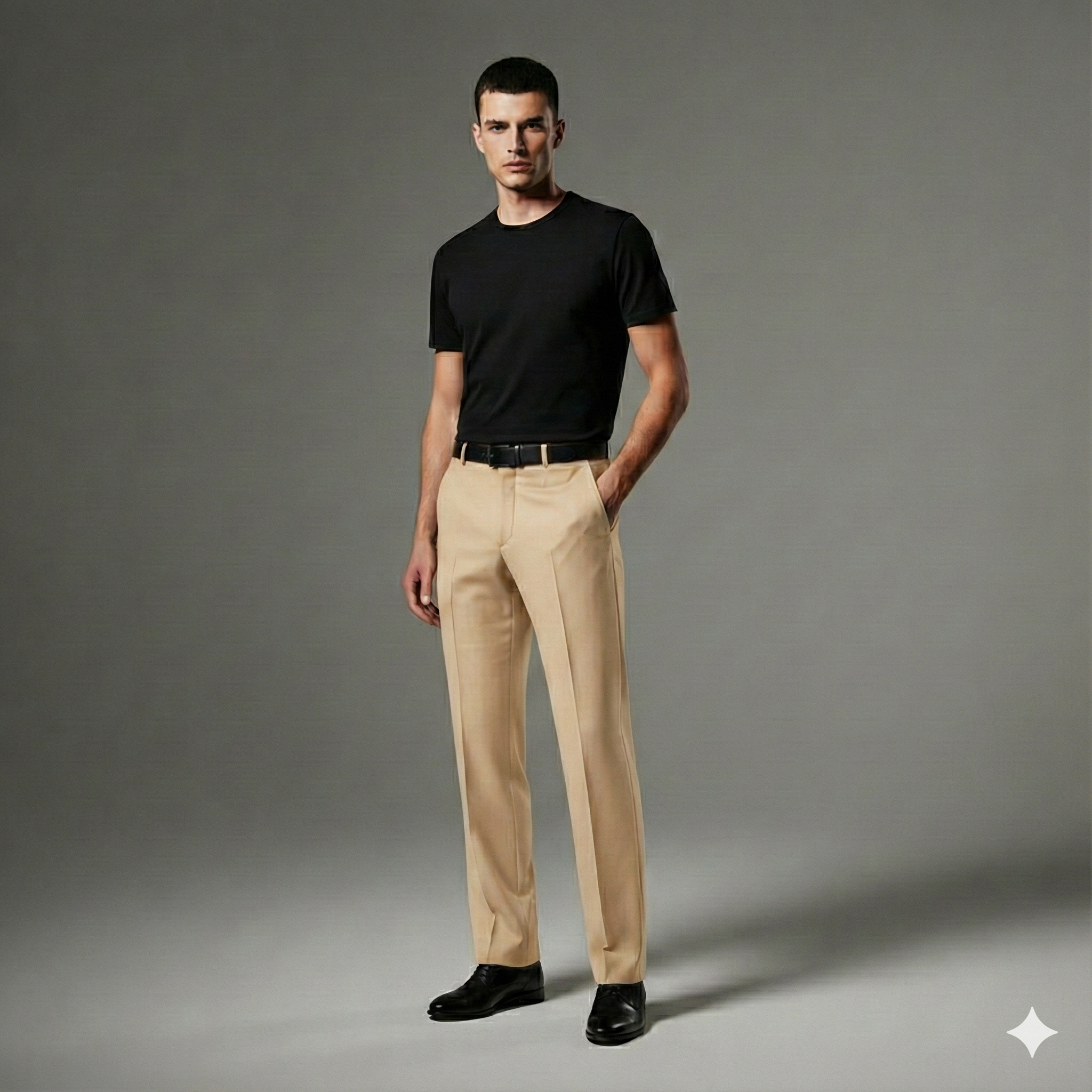 Cream Dress Pants for Men | Formal Trousers | Tailored Premium Fit