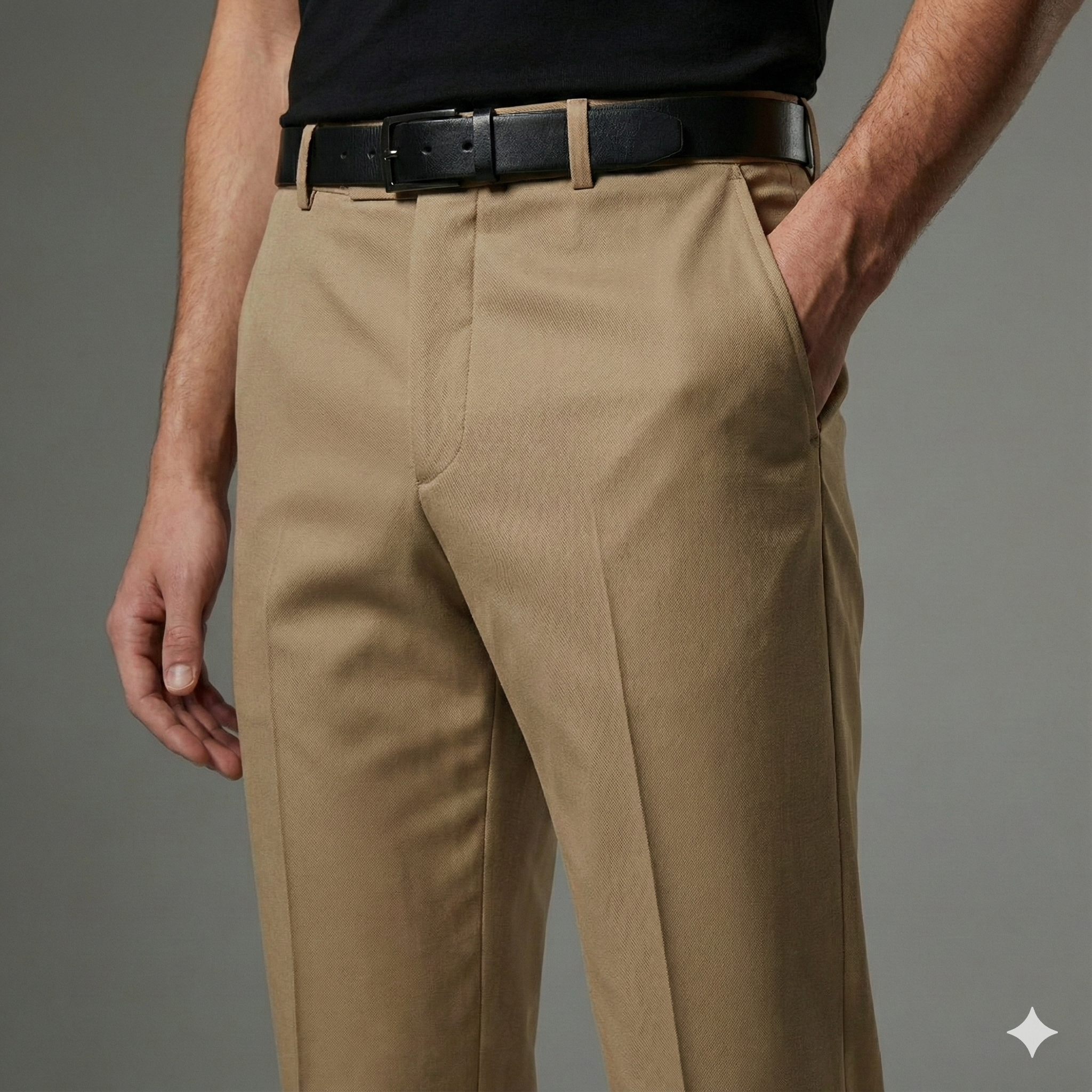 Khaki Dress Pants for Men | Formal Trousers | Tailored Premium Fit