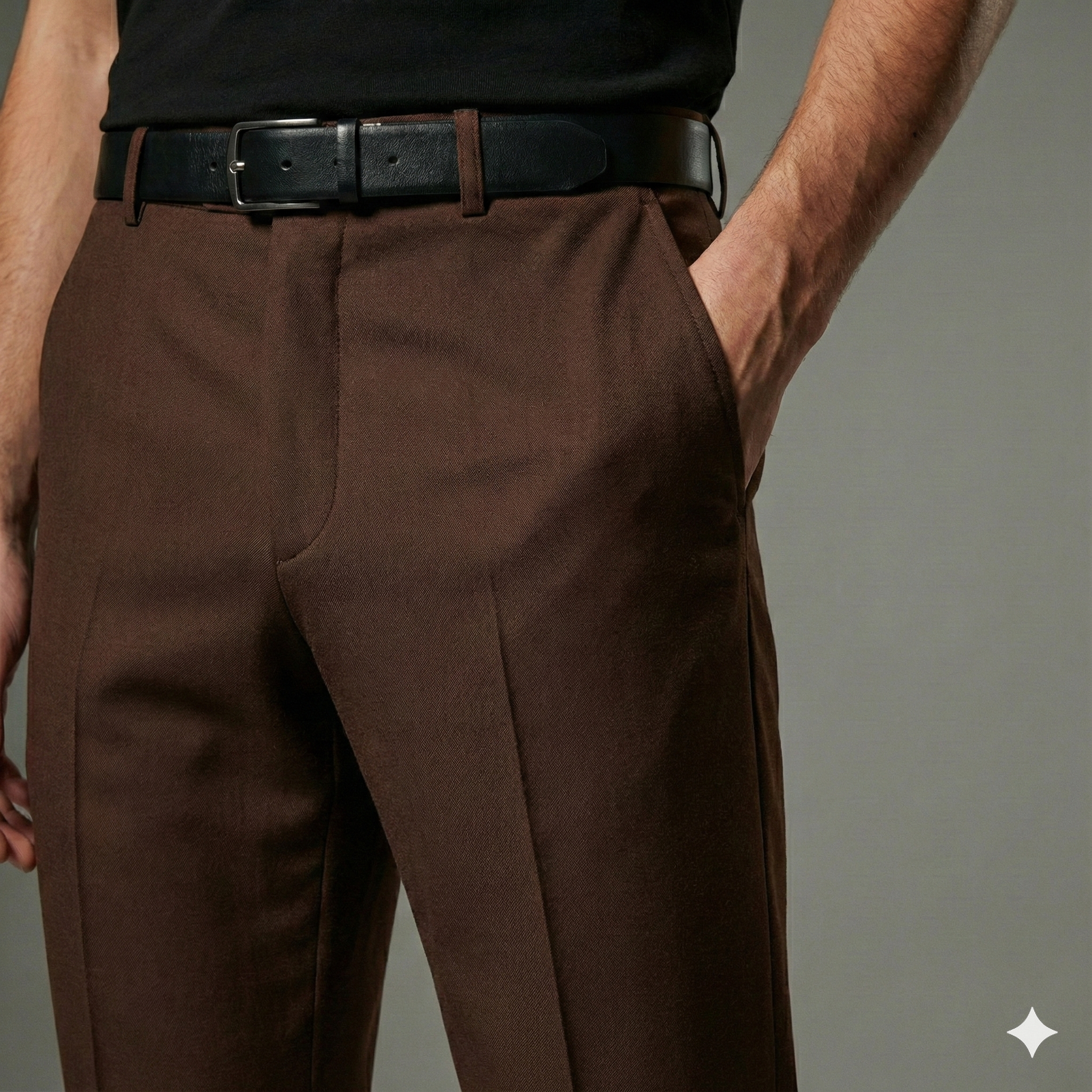 Brown Dress Pants for Men | Formal Trousers | Tailored Premium Fit