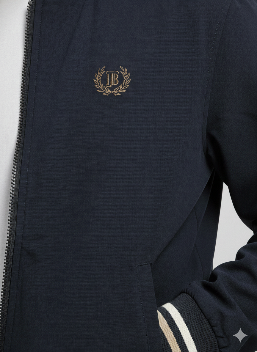 Premium 8802 Blue Double Sided Men’s Jacket | Luxury Leisurewear