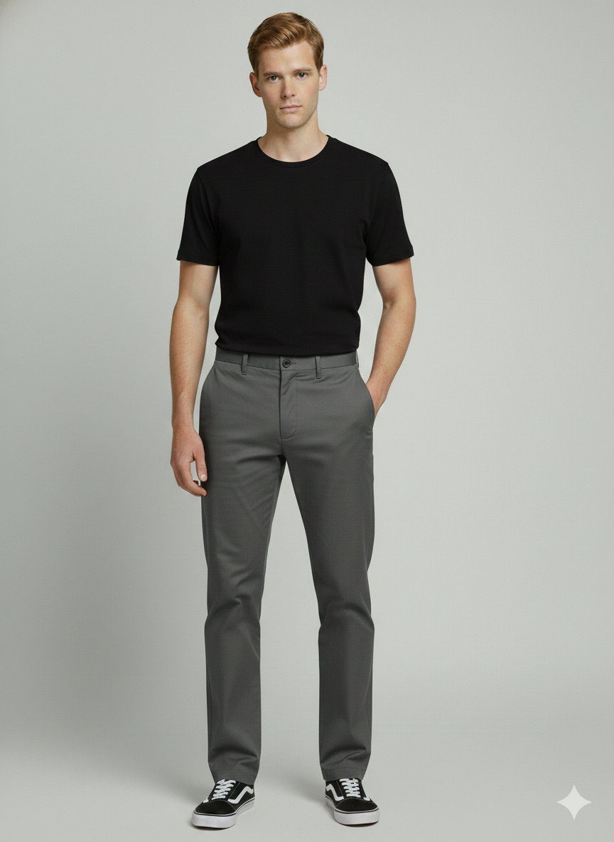 Premium 419 Grey Men’s Cotton Pants | Luxury Leisurewear Comfort