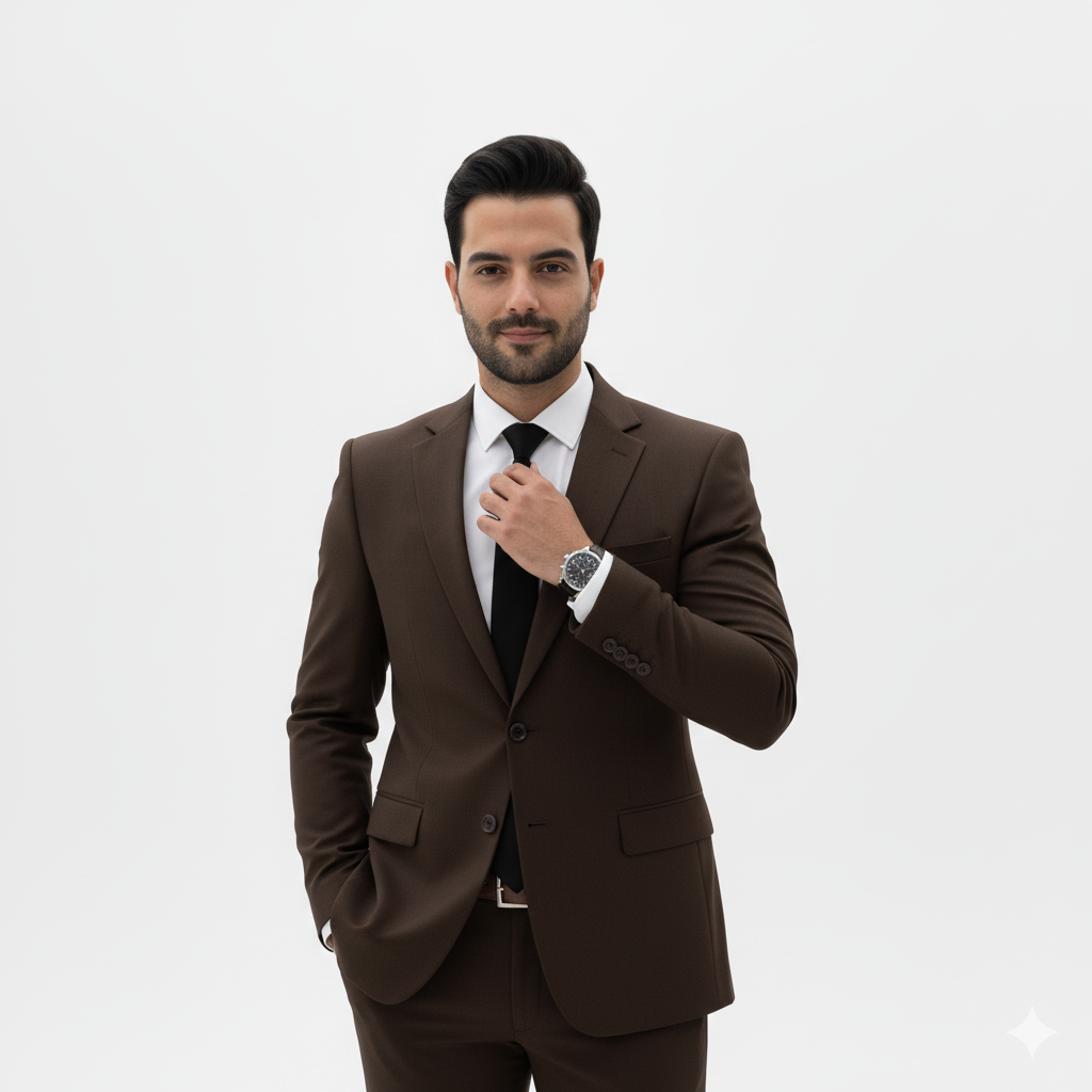 Exclusive Premium Dark Brown Suits for Men | Formal Luxury Attire