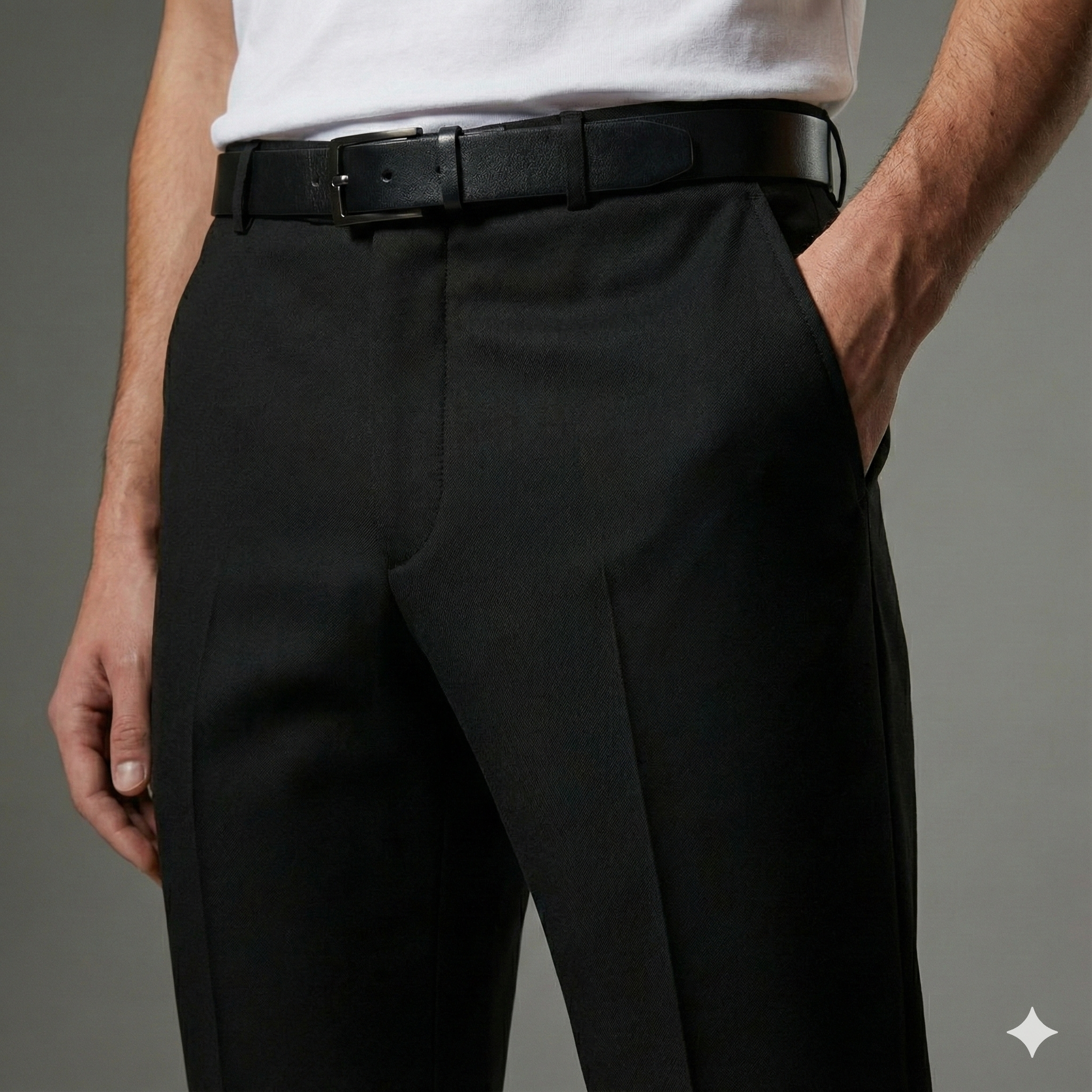Black Dress Pants for Men | Formal Trousers | Premium Fit