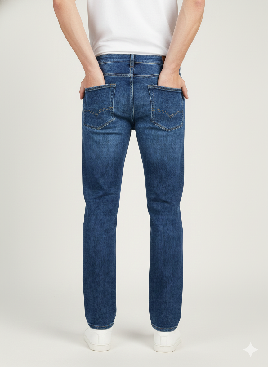 Premium Men's Jeans – Straight Fit 1818 Dark Blue | Luxury Leisurewear