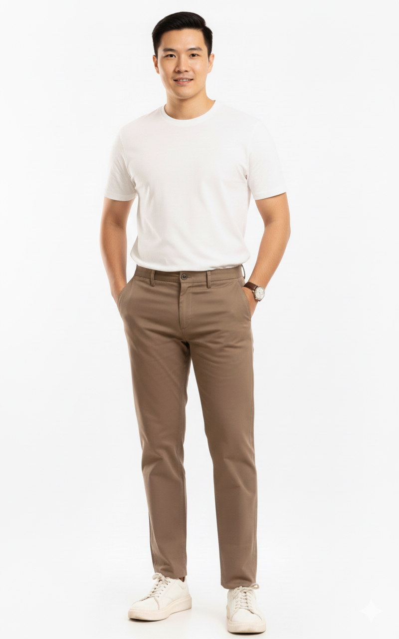 Plain-White, 100% Cotton Basic Tee Polo