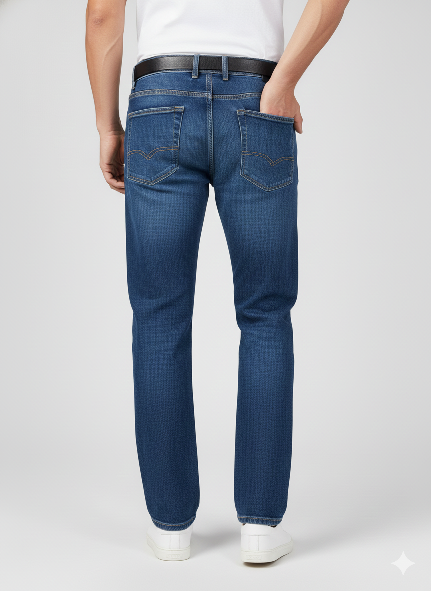 Premium Regular Fit 1804 Dark Blue Jeans | Luxury Men’s Jeans Collection