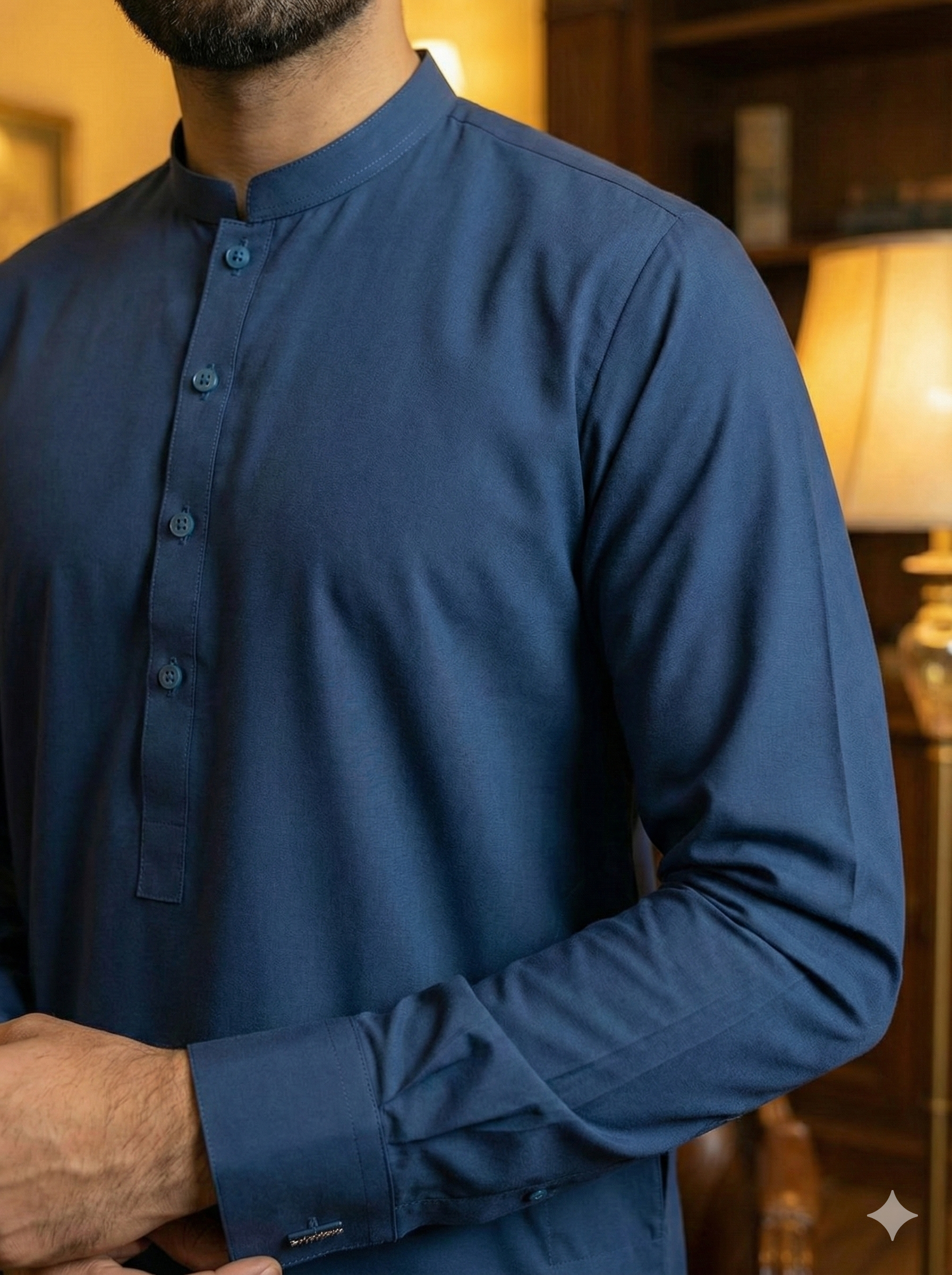 Exclusive Premium Blue Shalwar Kameez for Men | Elegant Ethnic Wear(FM(BB))
