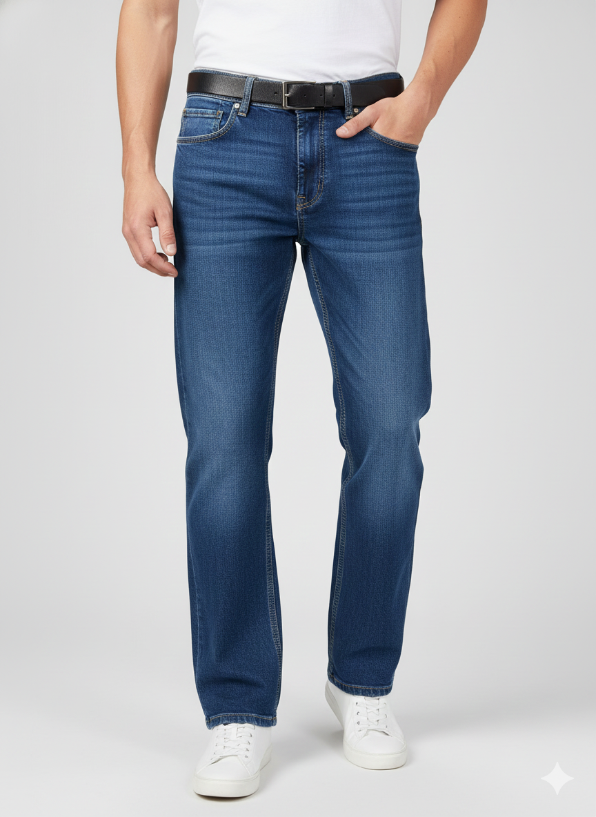 Premium Regular Fit 1804 Dark Blue Jeans | Luxury Men’s Jeans Collection