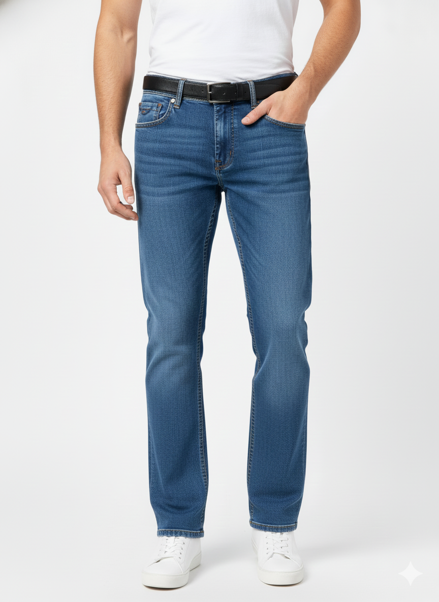 Premium Regular Fit 1804 Blue Jeans for Men | Luxury Comfort & Style