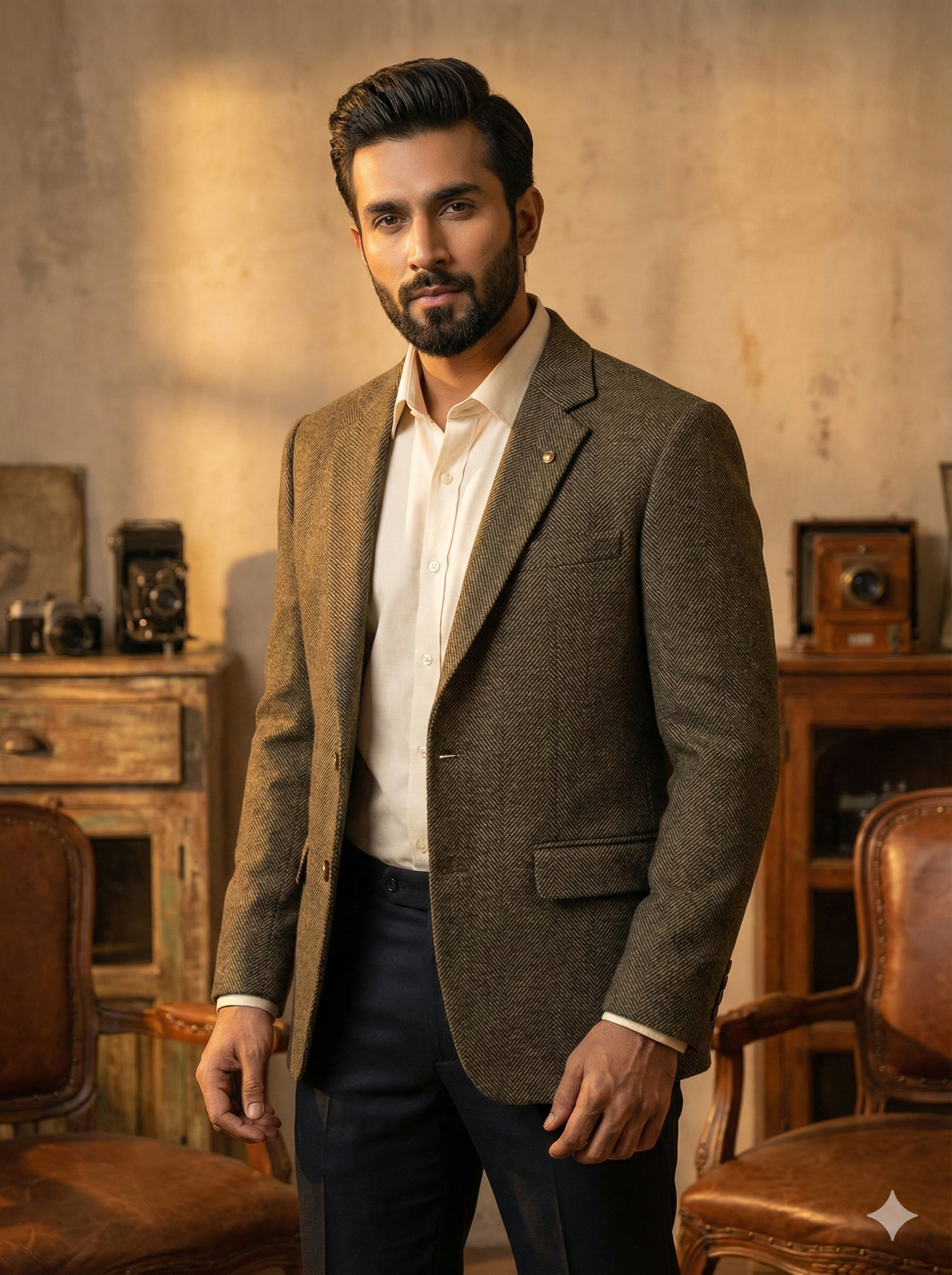 HB Brown Blazer for Men | Formal Brown Blazer | Premium Tailored Fit