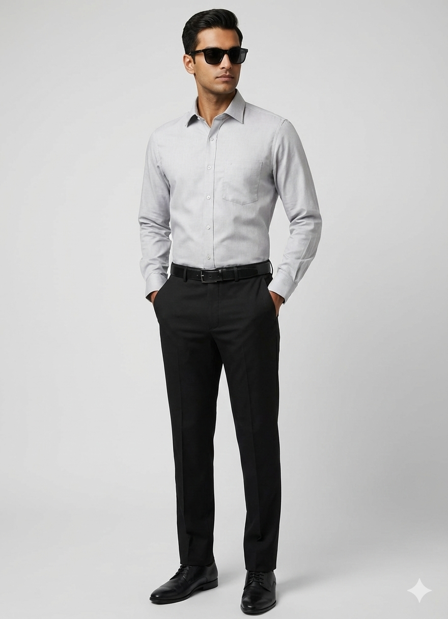 Luxury Grey Collar Shirt 6905 for Men | Premium Formal Dress Shirt