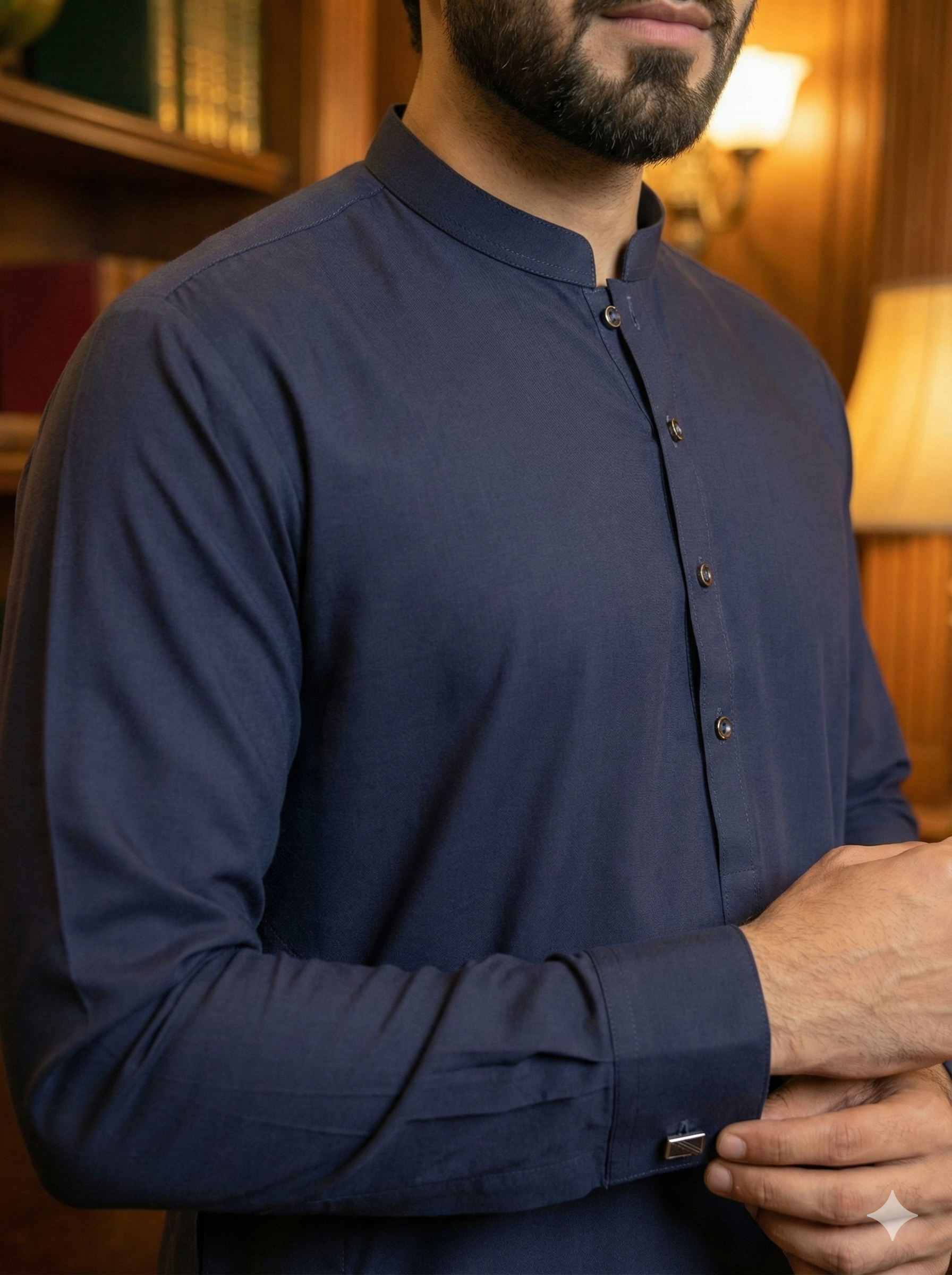 Exclusive Premium Navy Blue Men’s Shalwar Kameez(FM(BB)) – Elegant Ethnic Wear | Premium Fabric & Tailored Fit