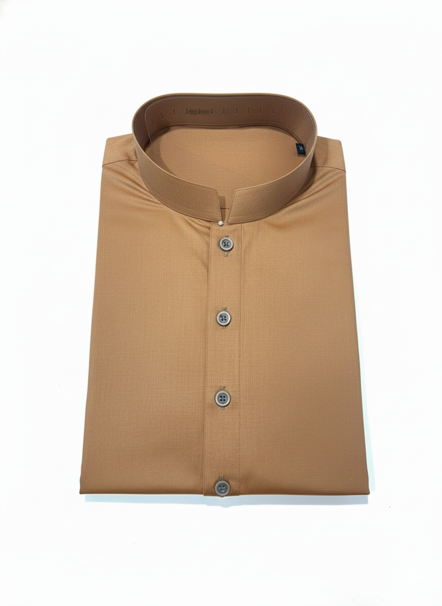 Exclusive Premium Tan Kurta for Men | Plain Ethnic Kurta Collection