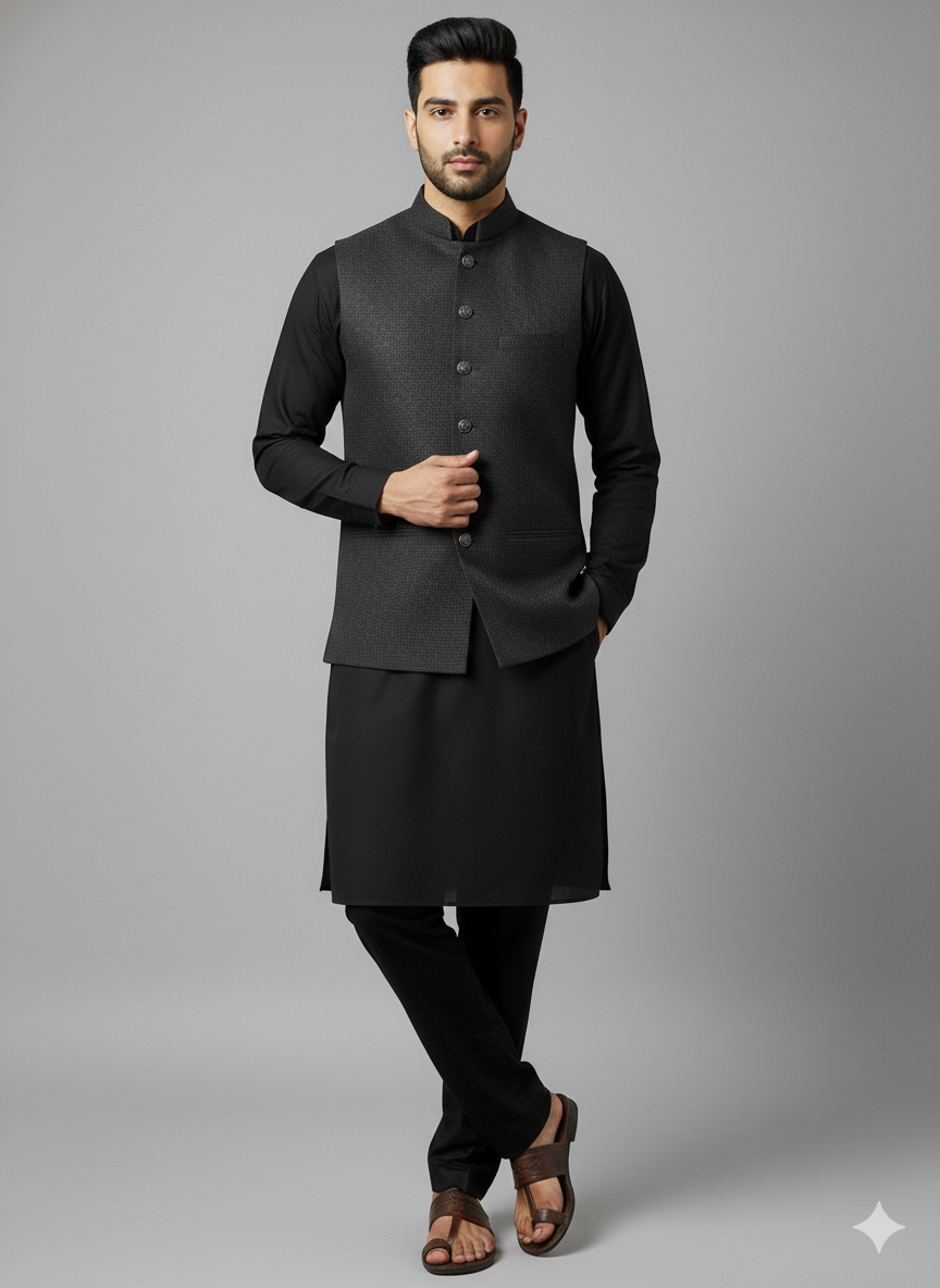 Exclusive Premium Grey Men’s Waistcoat | Ethnic Wear