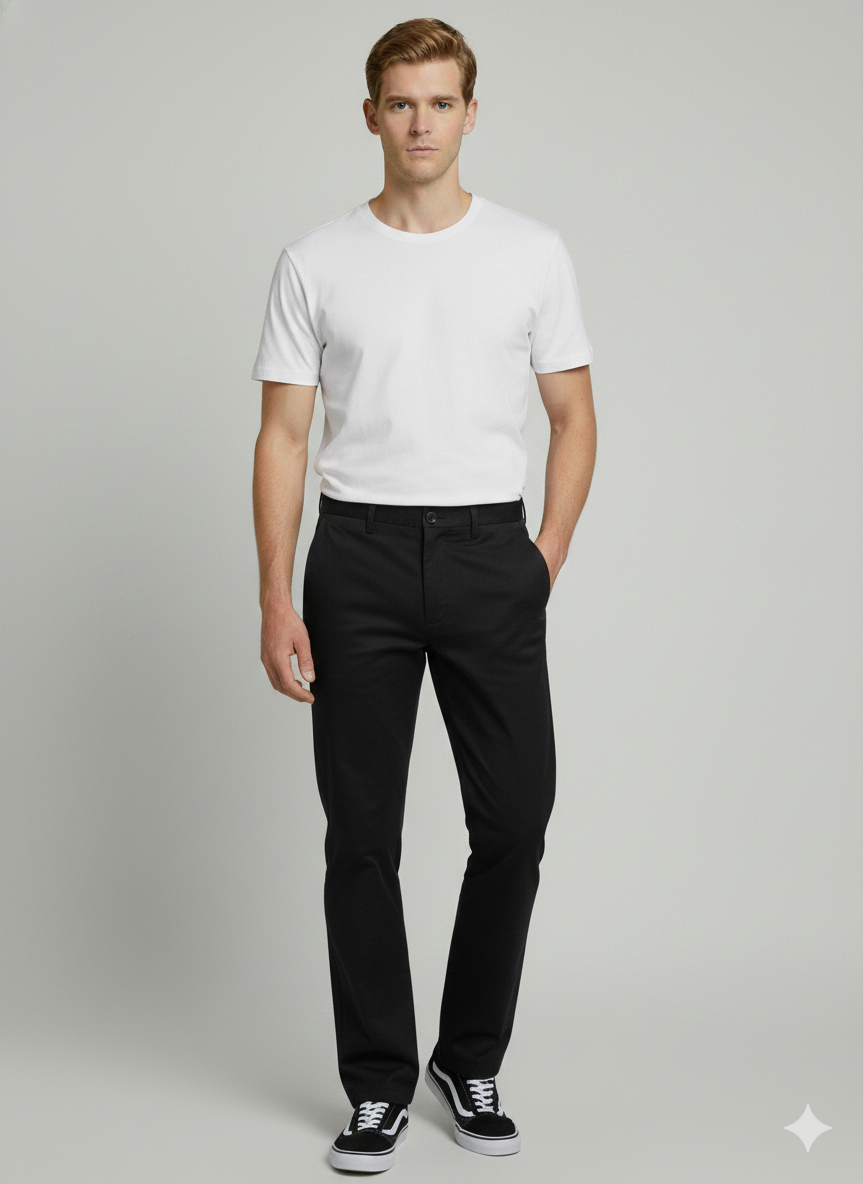 Premium 419 Black Men’s Cotton Pants | Luxury Leisurewear Comfort
