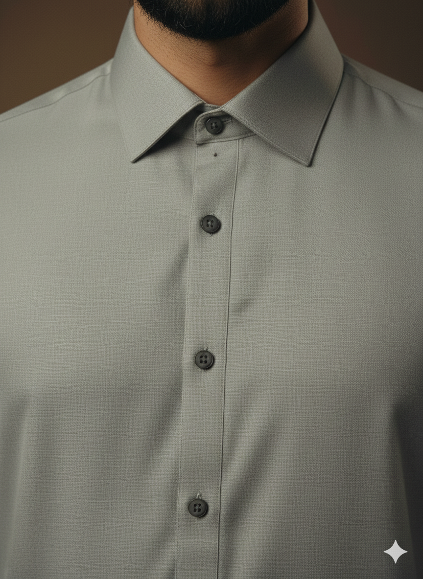 Exclusive Premium Light Grey Men’s Shalwar Kameez | Shirt Collar FM(SS)