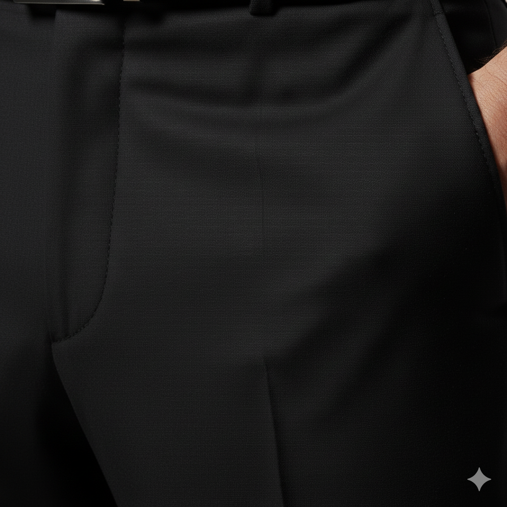 Black Dress Pants for Men | Formal Trousers | Premium Fit