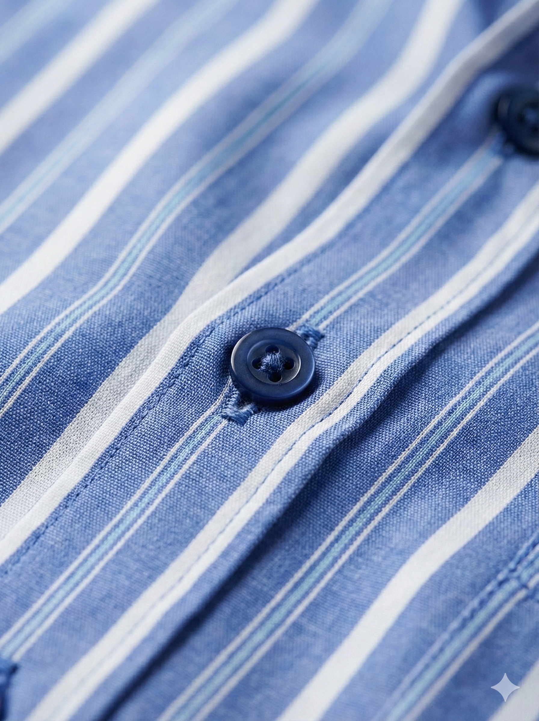 Luxury Light Blue Shirt with White Stripes | Formal Dress Shirt