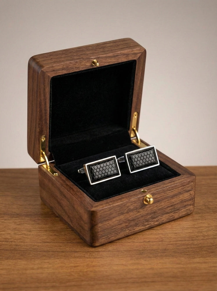 The Crocodile Impression – Bold Luxury Men’s Cufflinks